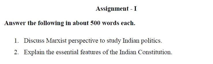 Assignment - I of BPSC-132 IGNOU Solved Assignment 2023 (free)