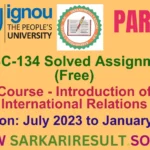 BPSC 134 SOLVED IGNOU ASSIGNMENT FREE PART 1